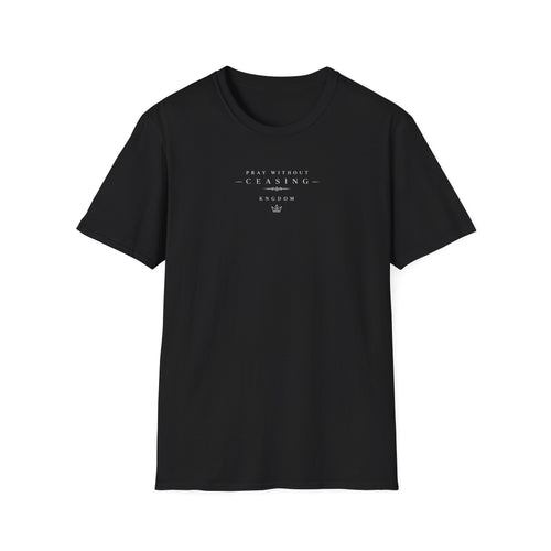 Christian Cross Rose T-Shirt Pray Without Ceasing