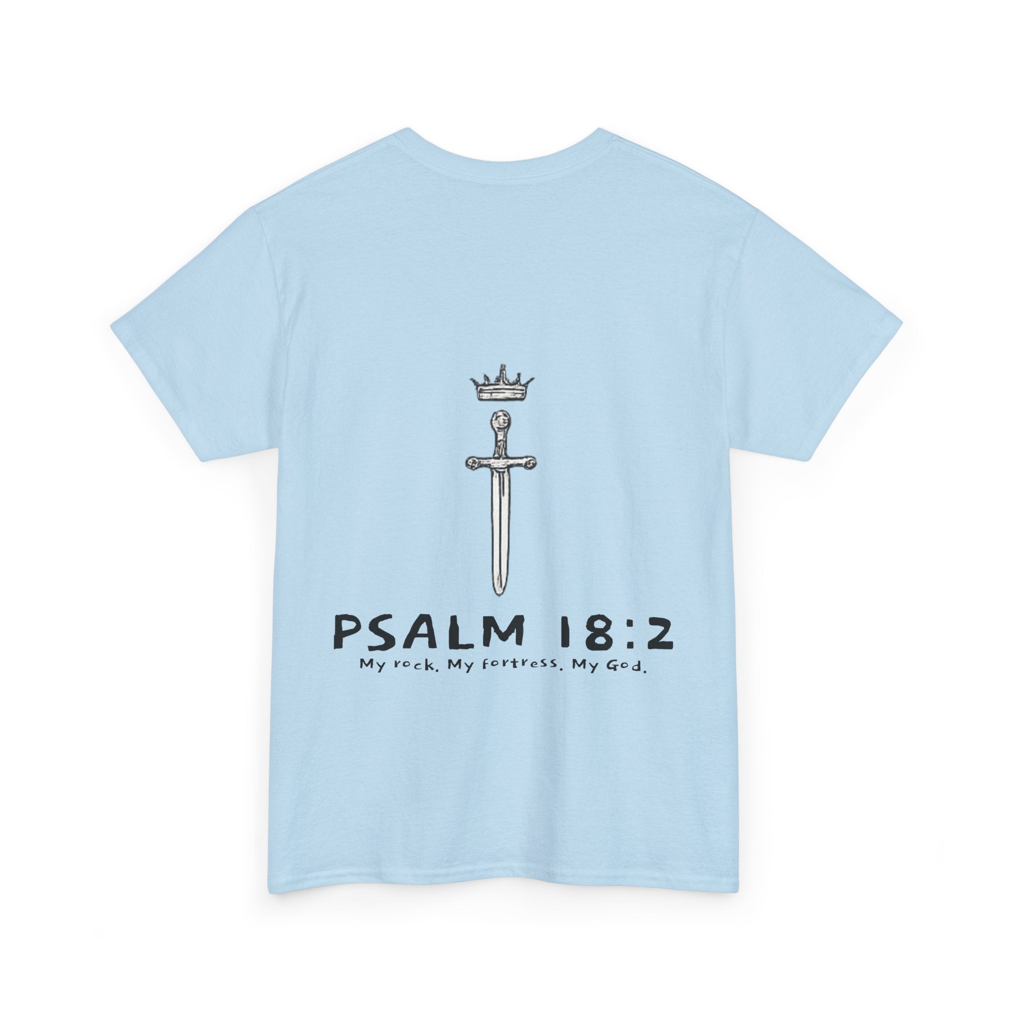 Psalm 18:2 Crown & Sword T‑Shirt
