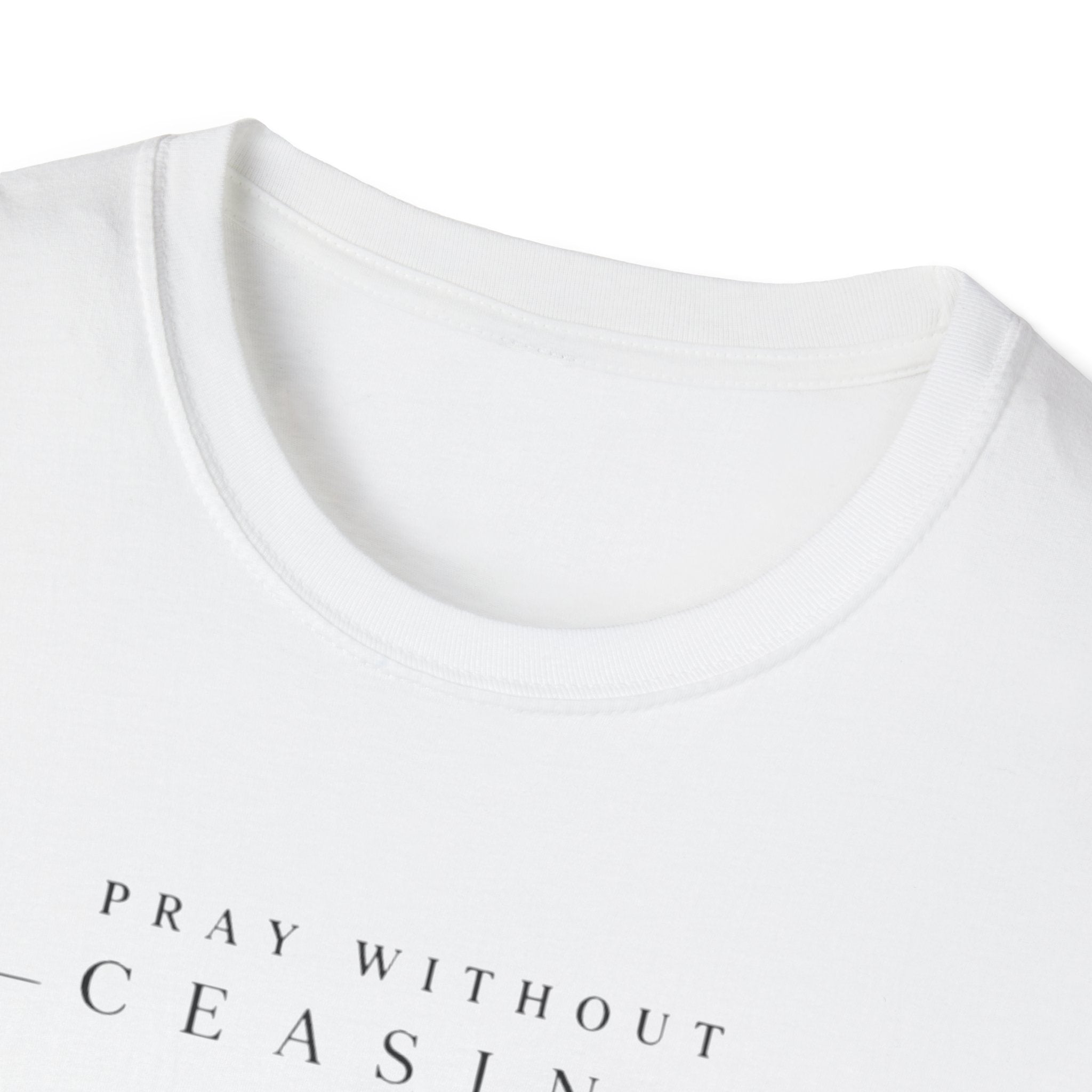 Christian Cross Rose T-Shirt Pray Without Ceasing