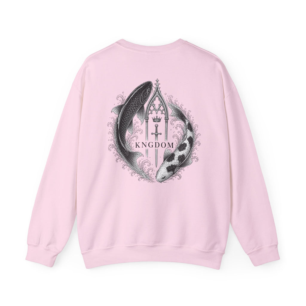 Crewneck Sweatshirt — "Fear No Evil" Psalm 23:4 Koi