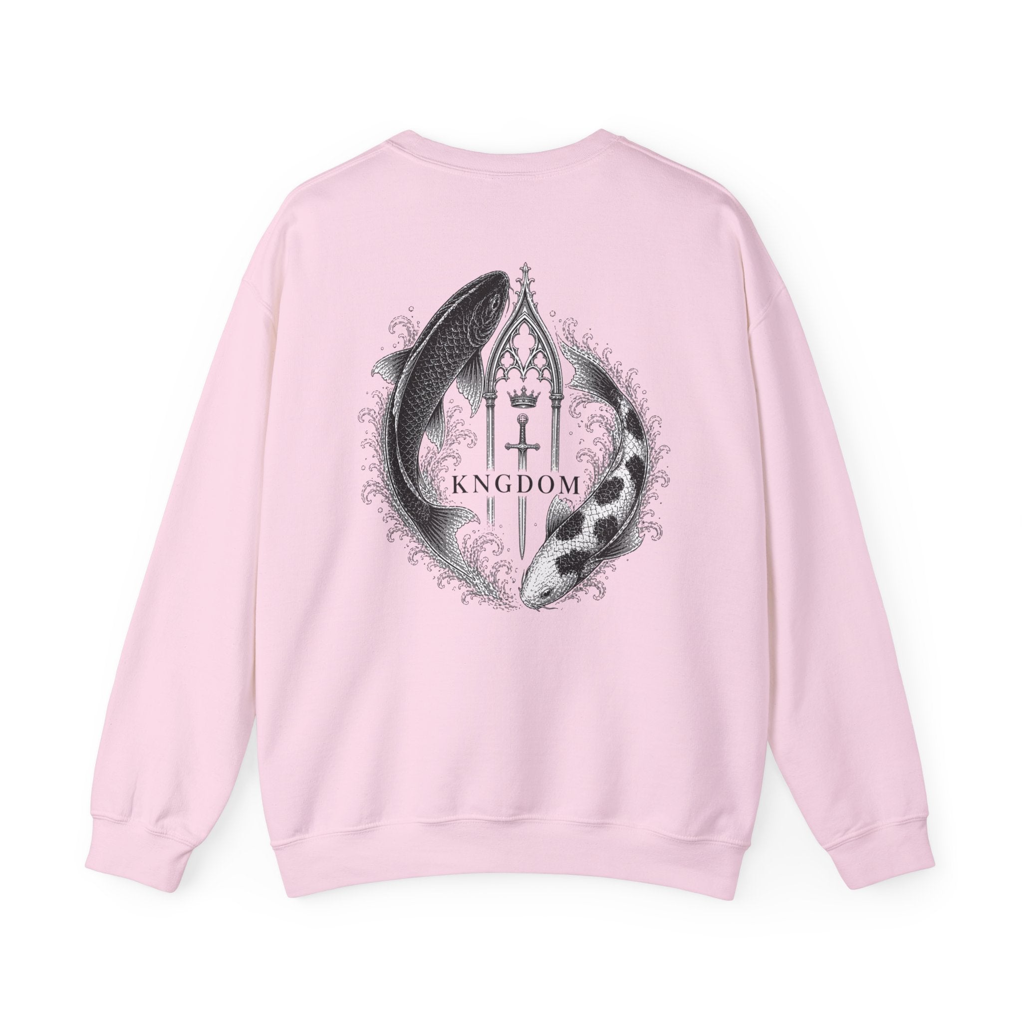 Crewneck Sweatshirt — "Fear No Evil" Psalm 23:4 Koi