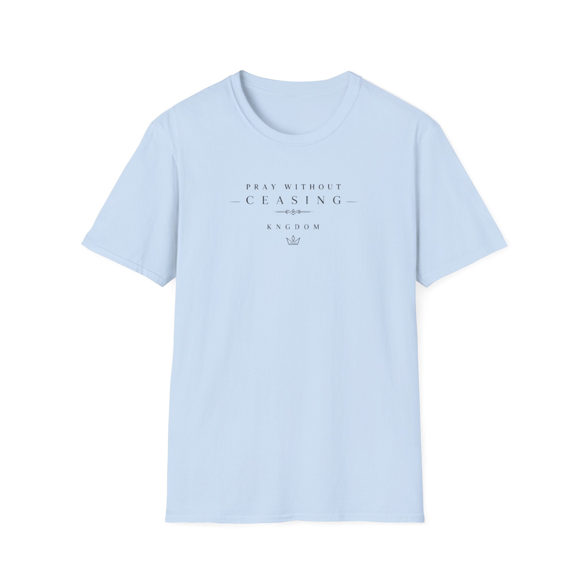 Christian Cross Rose T-Shirt Pray Without Ceasing