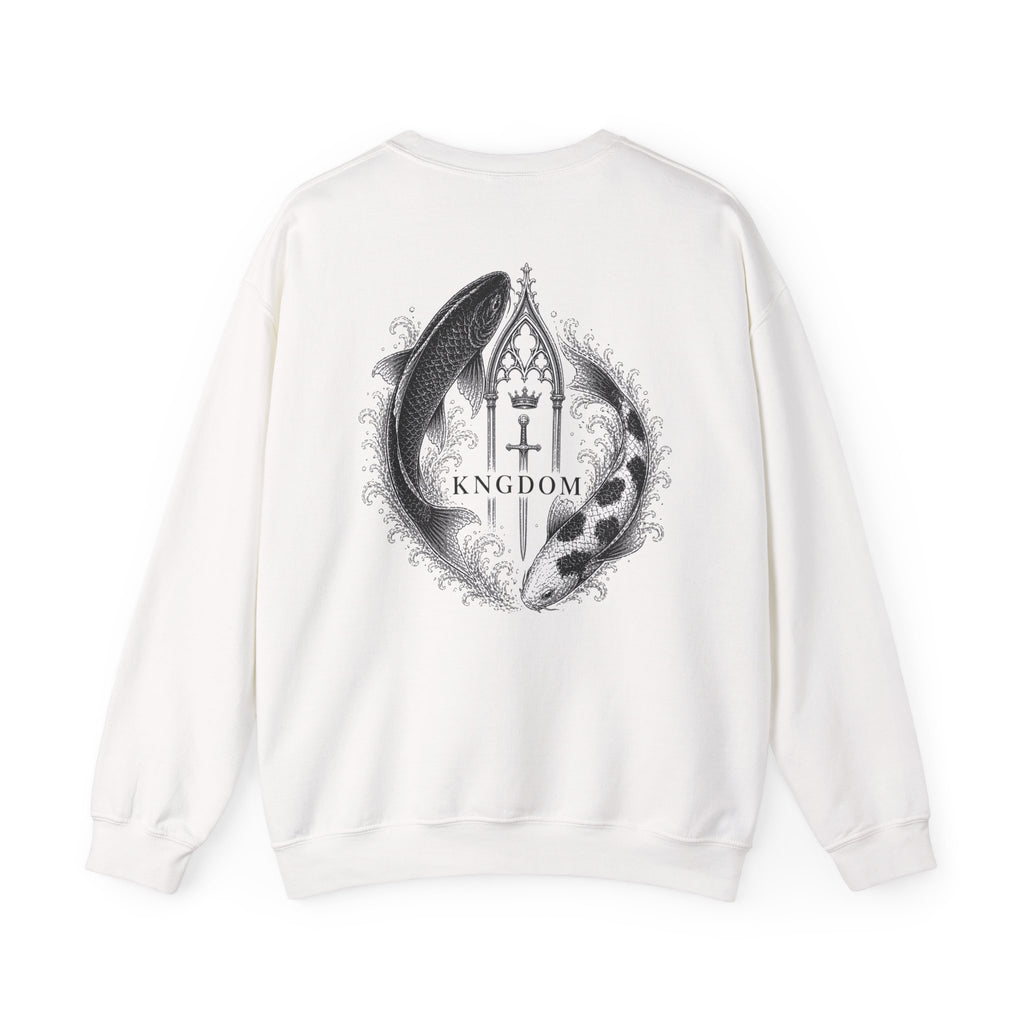 Crewneck Sweatshirt — "Fear No Evil" Psalm 23:4 Koi