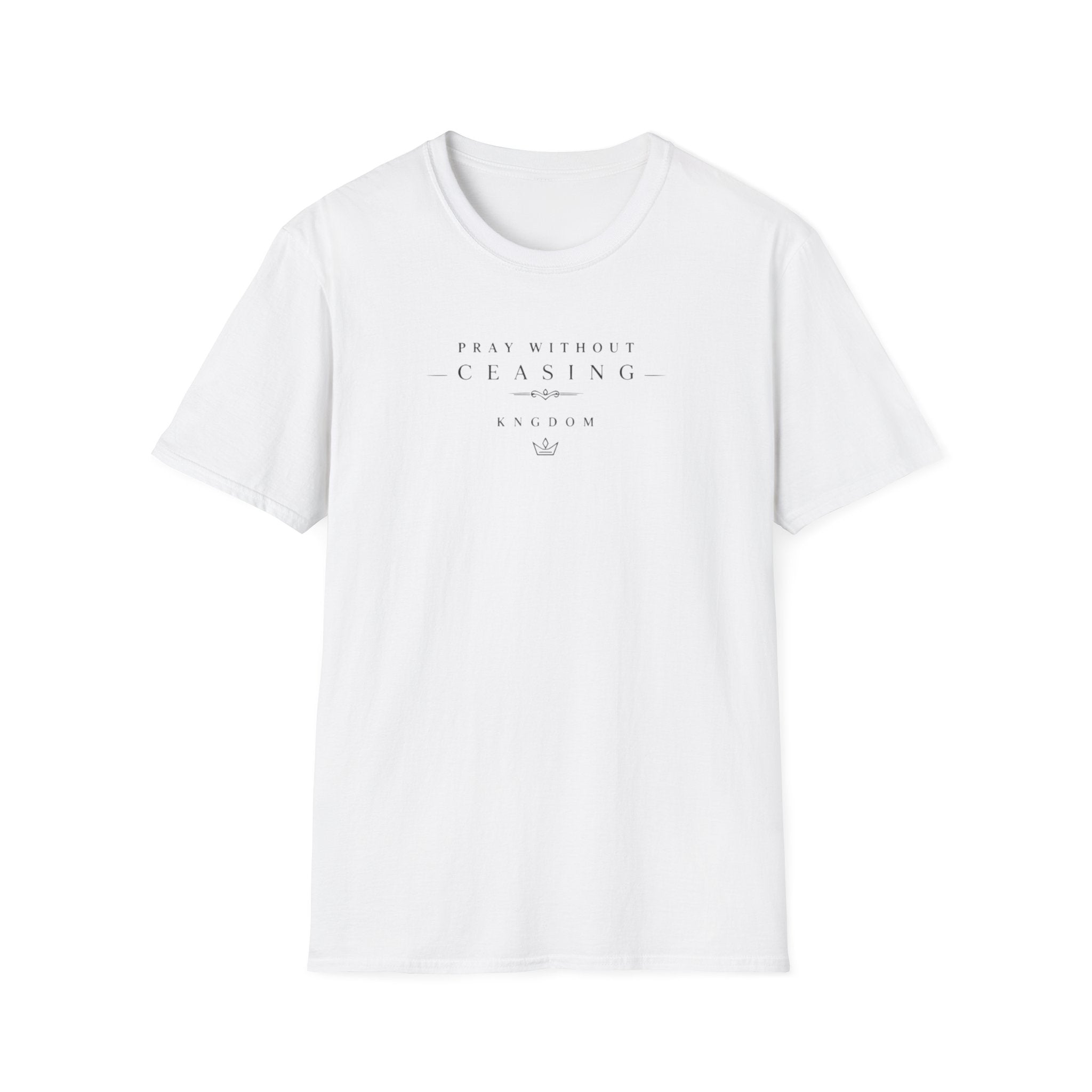 Christian Cross Rose T-Shirt Pray Without Ceasing