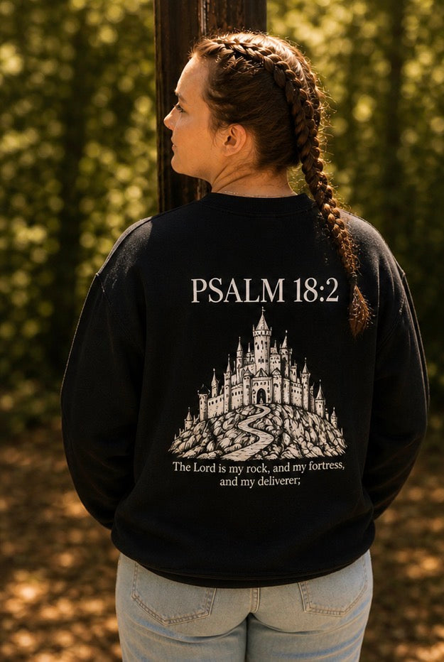 Psalm 18:2 Castle Sweatshirt —KNGDOM