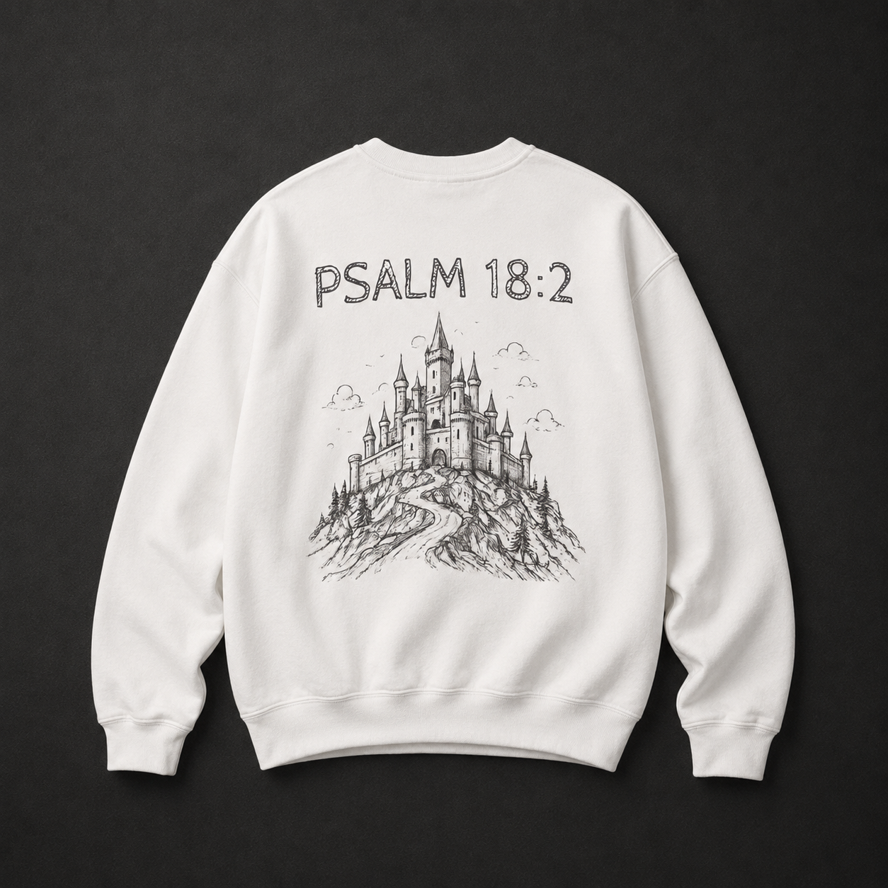 Psalm 18:2 Castle Sweatshirt —KNGDOM