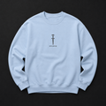 Embroidered Minimal Cross Crewneck Sweatshirt