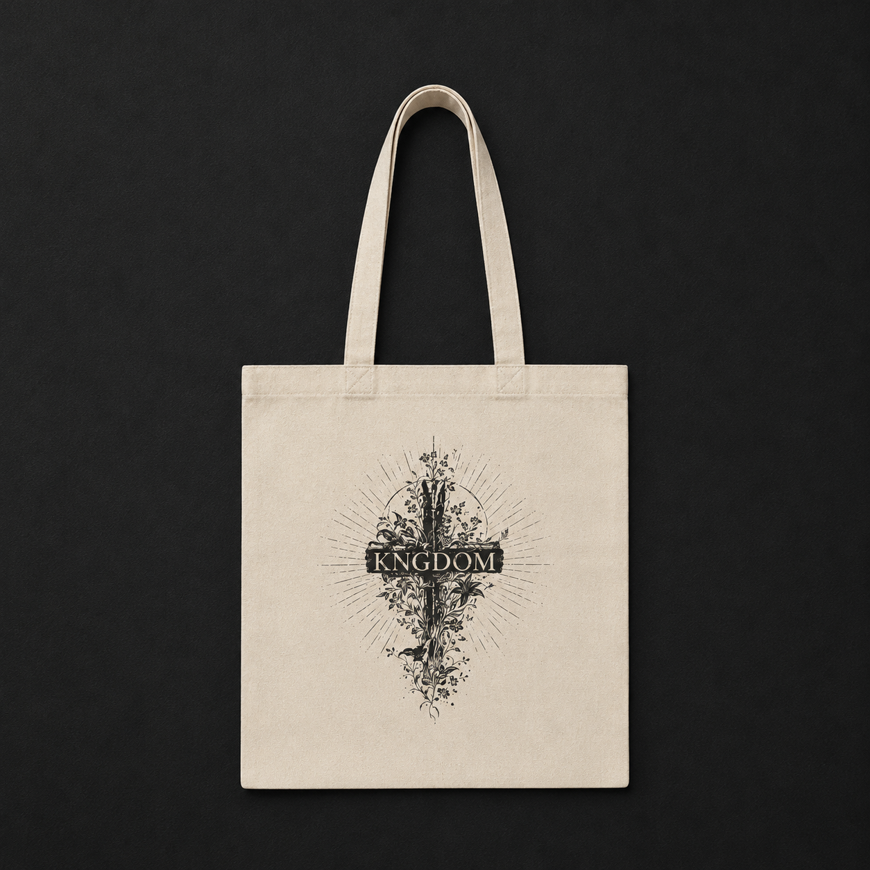 KNGDOM Floral Cross Tote Bag