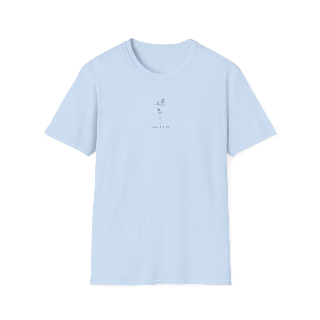 Minimal Rose Cross T-Shirt