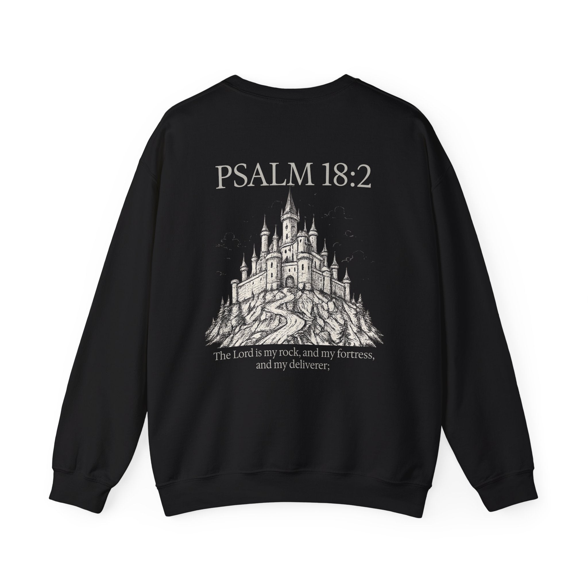 Psalm 18:2 Castle Sweatshirt —KNGDOM