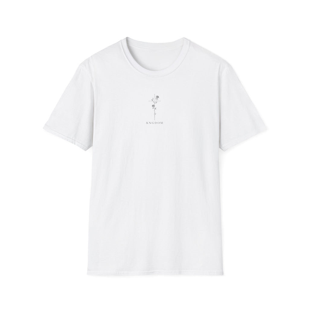 Minimal Rose Cross T-Shirt