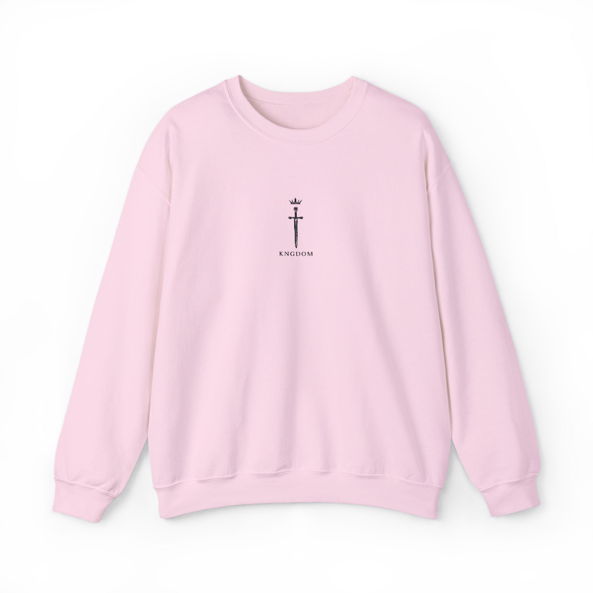 Embroidered Minimal Cross Crewneck Sweatshirt