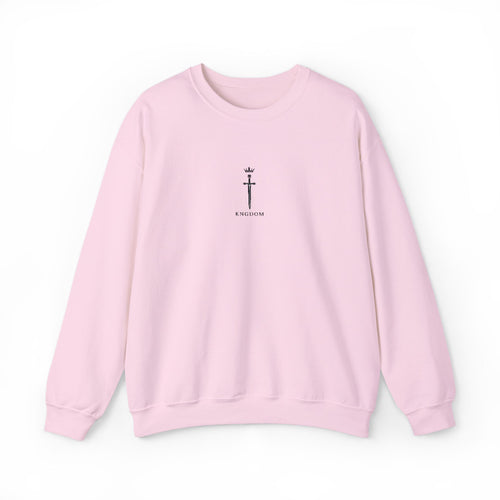 Embroidered Minimal Cross Crewneck Sweatshirt