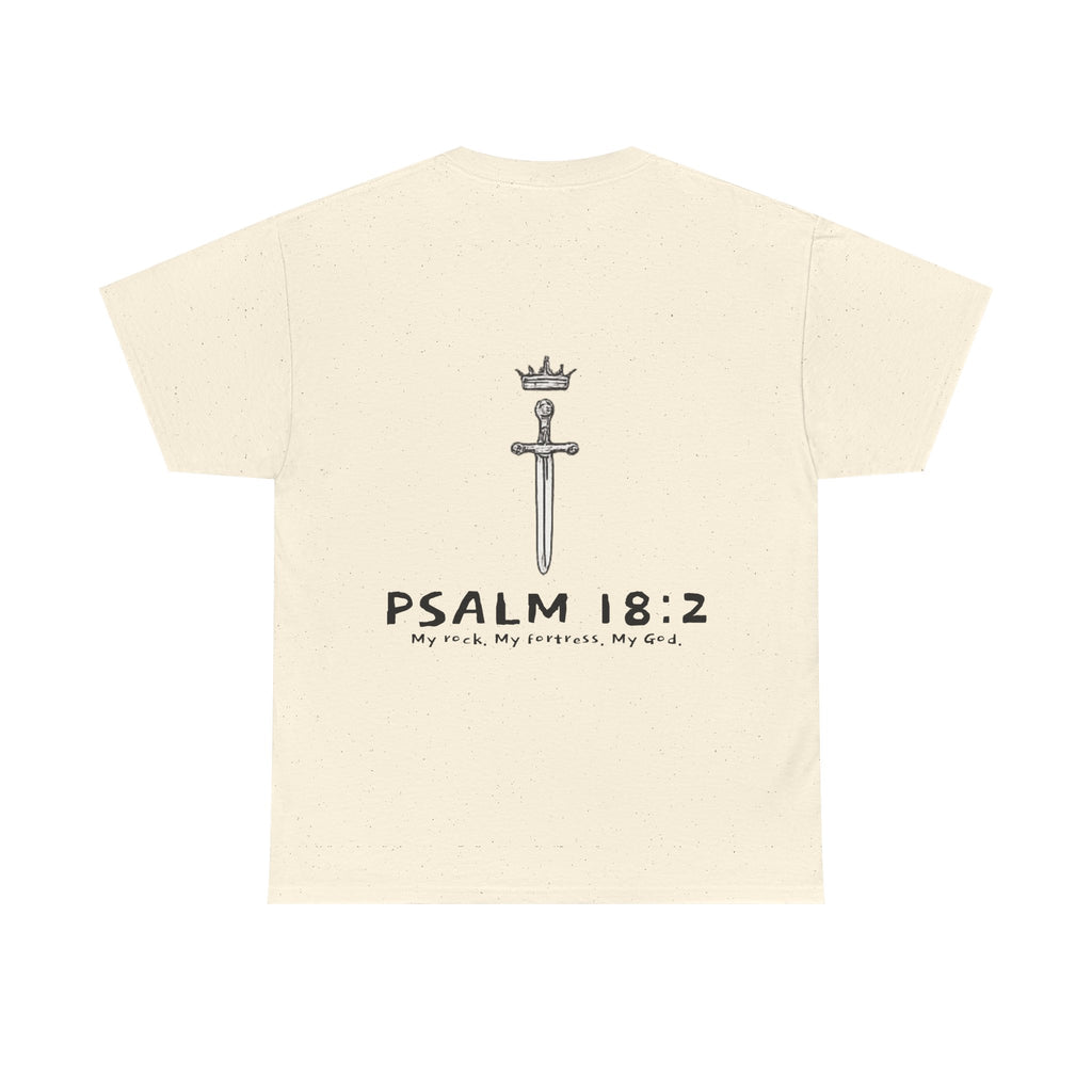 Psalm 18:2 Crown & Sword T‑Shirt