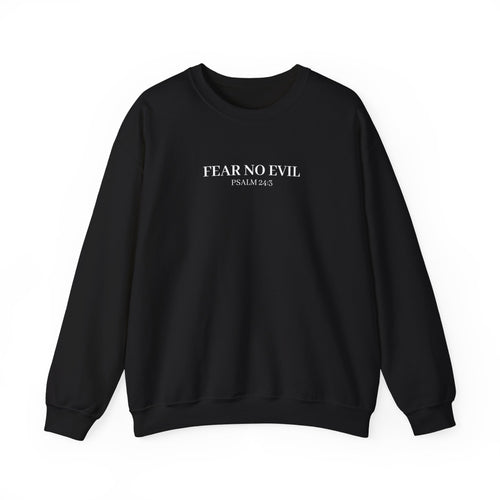 Crewneck Sweatshirt — "Fear No Evil" Psalm 23:4 Koi