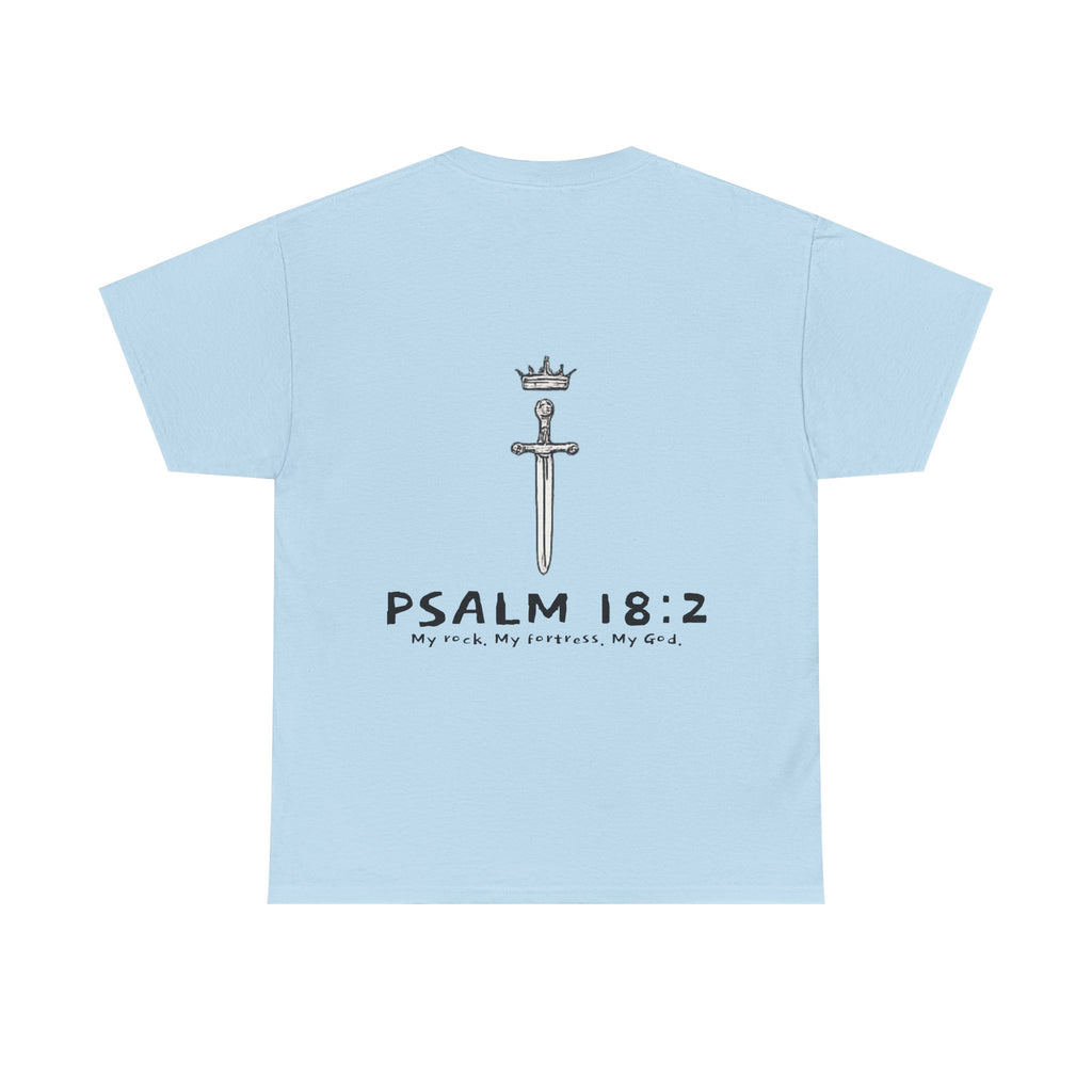 Psalm 18:2 Crown & Sword T‑Shirt
